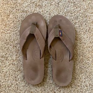 Rainbow flip flops size 8.5